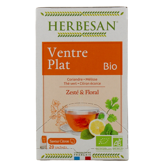 Herbesan infusion bio Ventre Plat - Tisane anti ballonnements