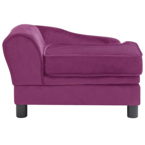Sofá para cães Vidaxl roxo com encosto