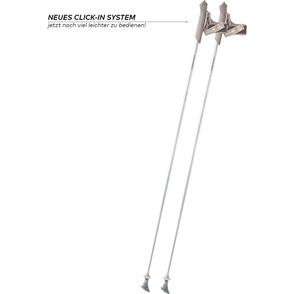 Komperdell Poniente Carbon Pearl Nordic Walking Stöcke weiss