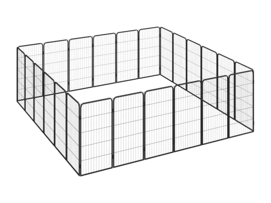 Parc pour chien 24 noire 350 x 250 x 100 cm 02_0043622