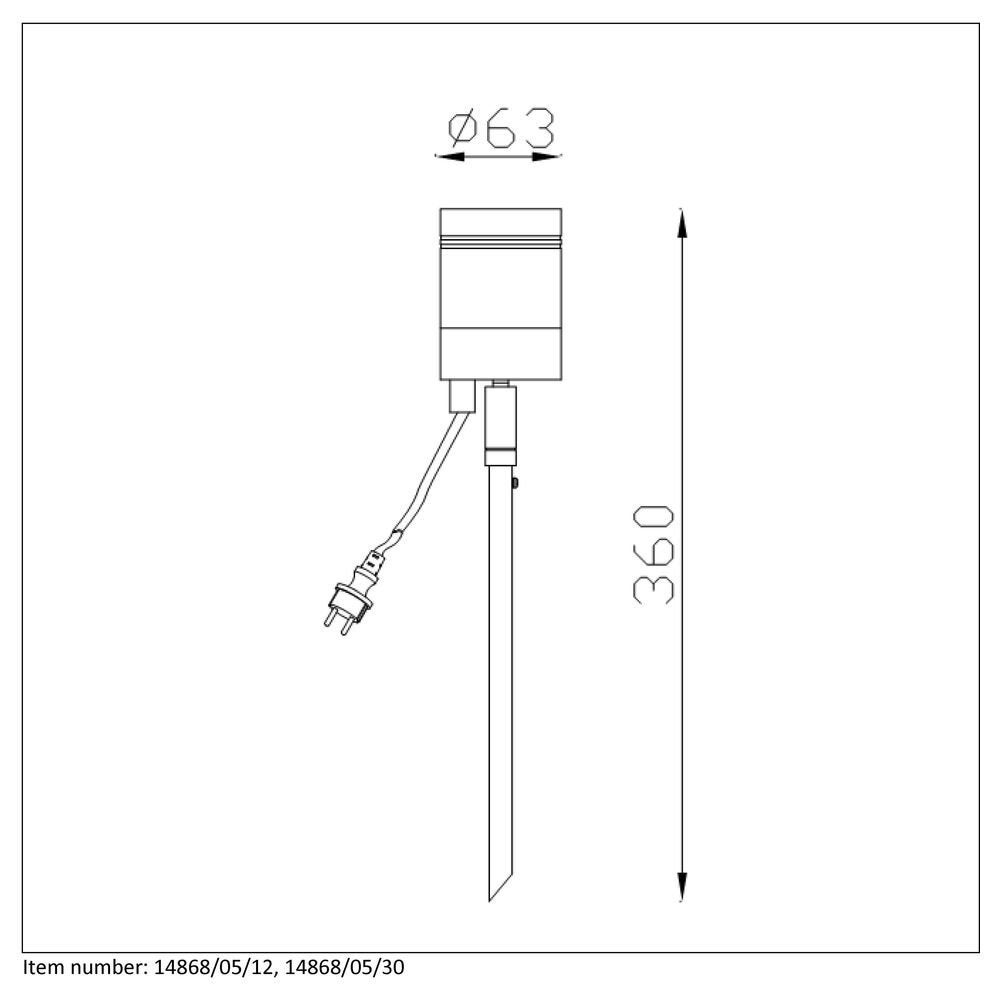 LED grondspot Arne, IP44, GU10, incl. lamp, mat chroom