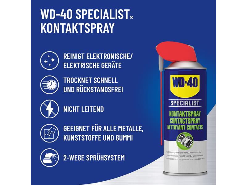 WD-40 Kontaktspray SPECIALIST Smart Straw 400 ml Schnell wirkendes Kontaktspray