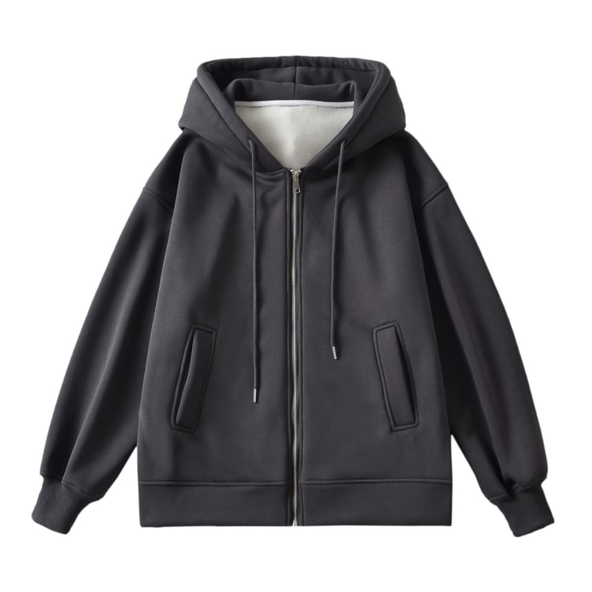 Sundine - Effen oversized hoodie met rits