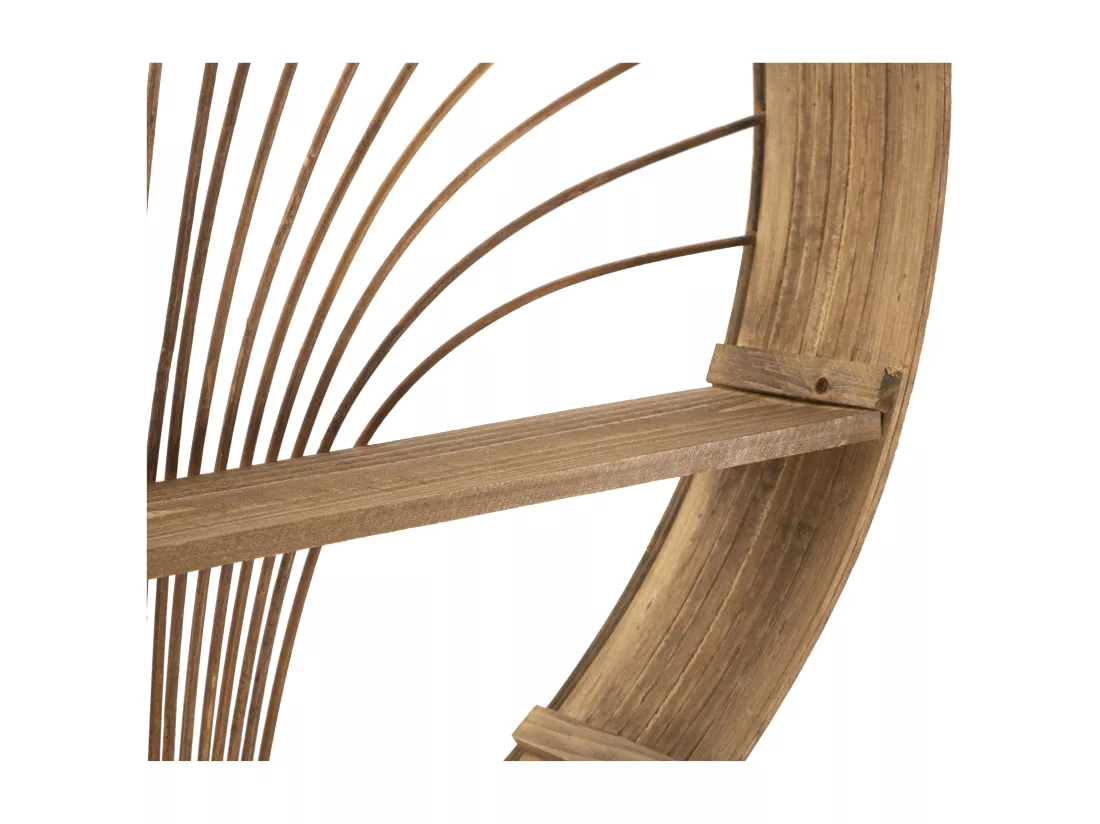 Tableau d'affichage mural en rotin marron 60,5x10,5x76 cm