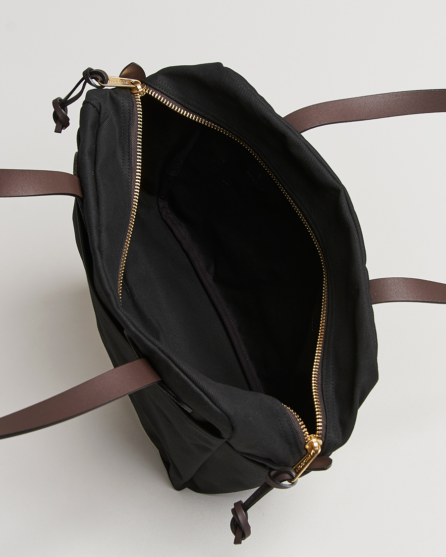 Filson Tote Bag With Zipper Black