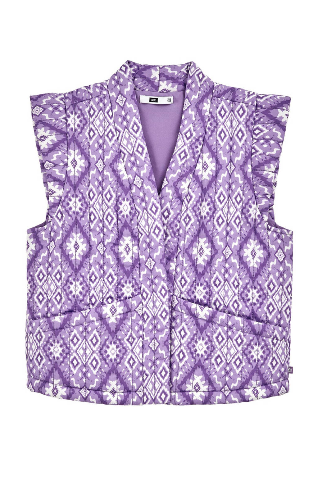 WE Fashion gilet lila/paars/wit