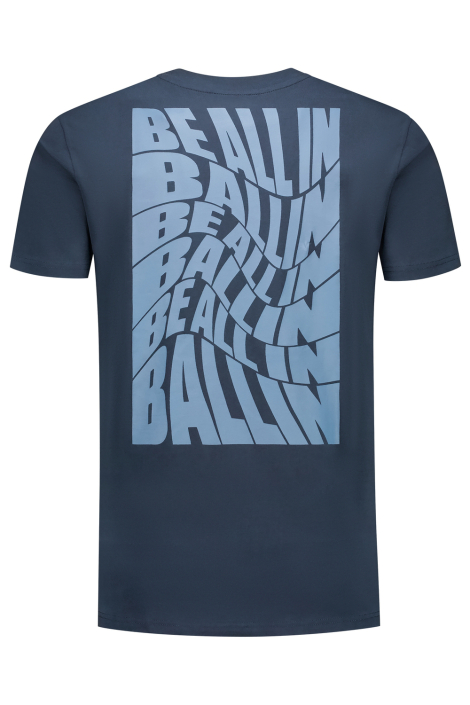 Ballin blauwe heren t-shirt