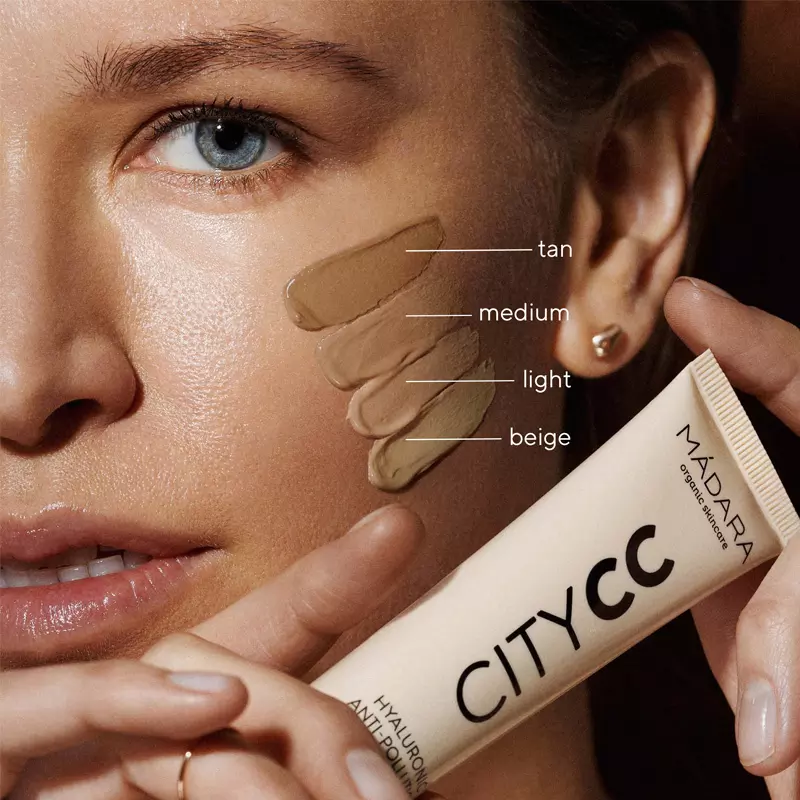 MÁDARA CITY CC Hyaluronic Anti-pollution CC Cream SPF 15 - 40 ml - Tan