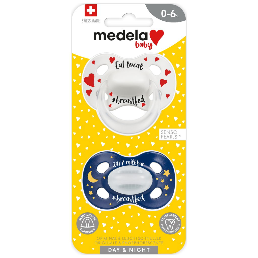 MedelaMedela   Baby Beruhigungssauger Day and Night Duo Unisex 6-18M