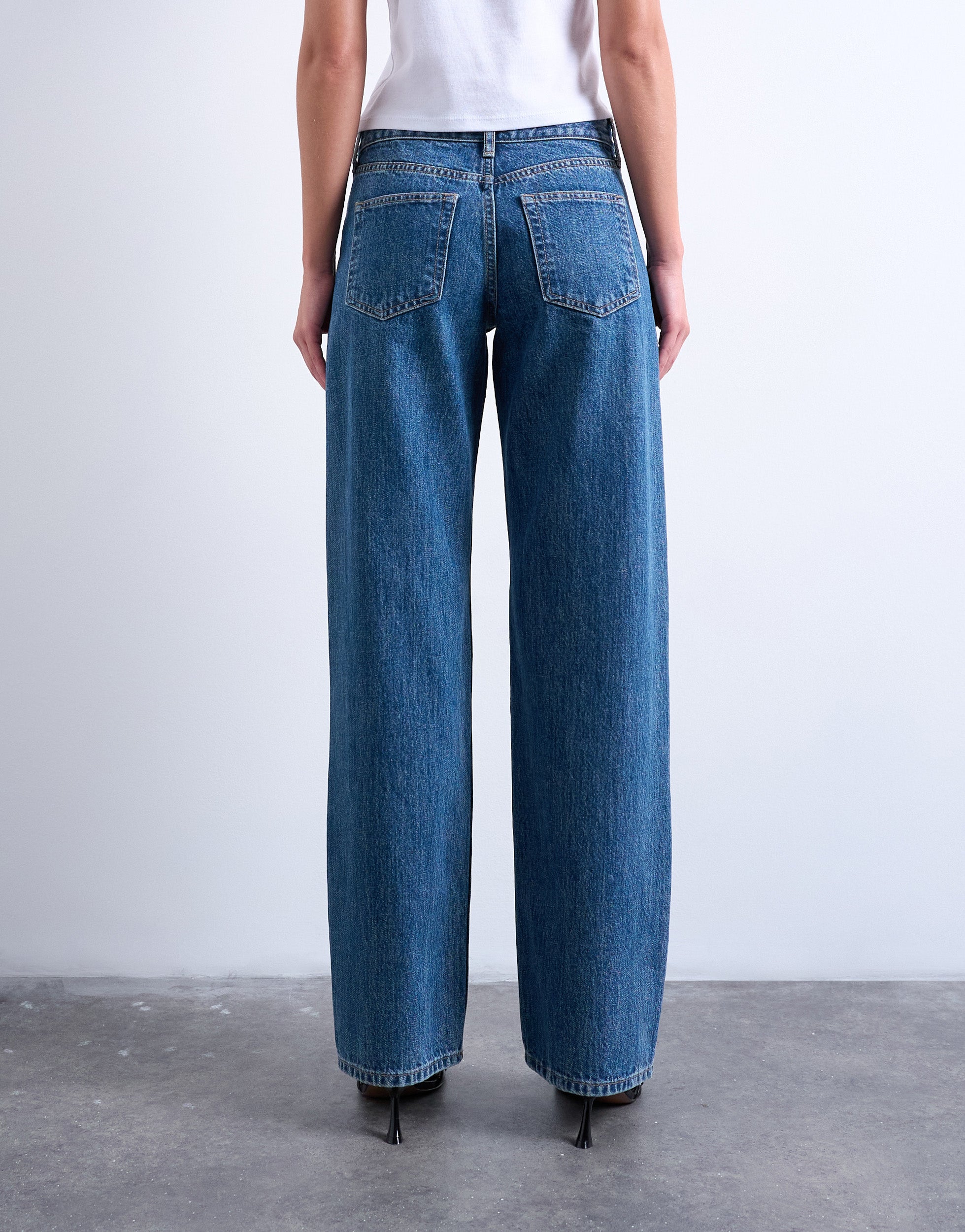 TSEMBER Low rise Wide leg fit Jeans