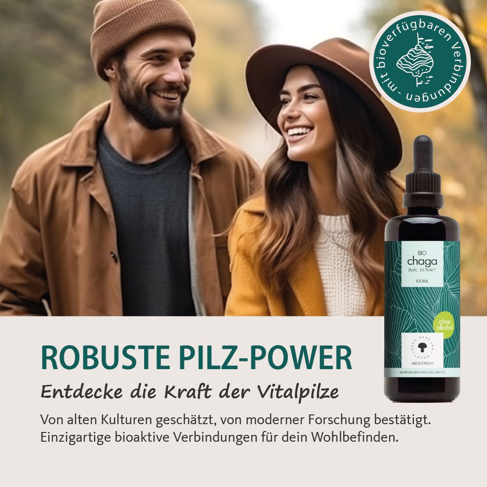 Vitalpilze Chaga Tropfen ohne Alkohol
