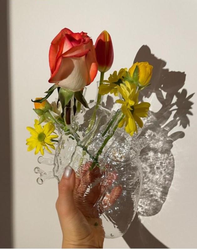Love in Bloom hart vaas Kintsugi