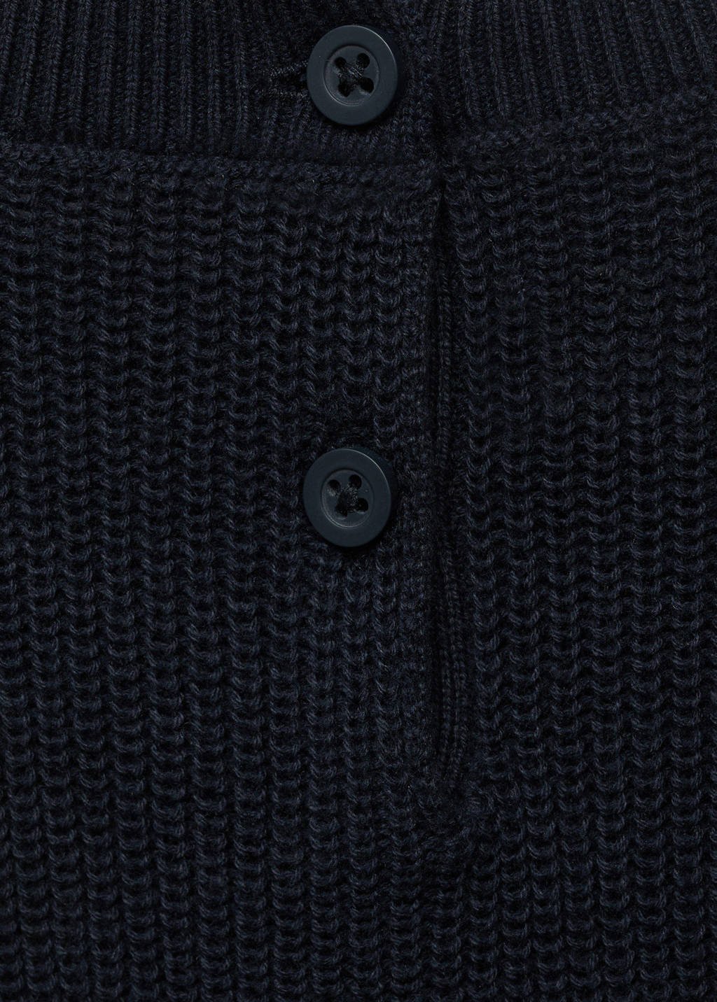 Mango Kids midi jurk gebreid marine
