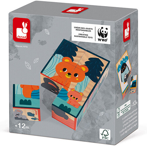 Janod wwf blokpuzzel dieren - 6st