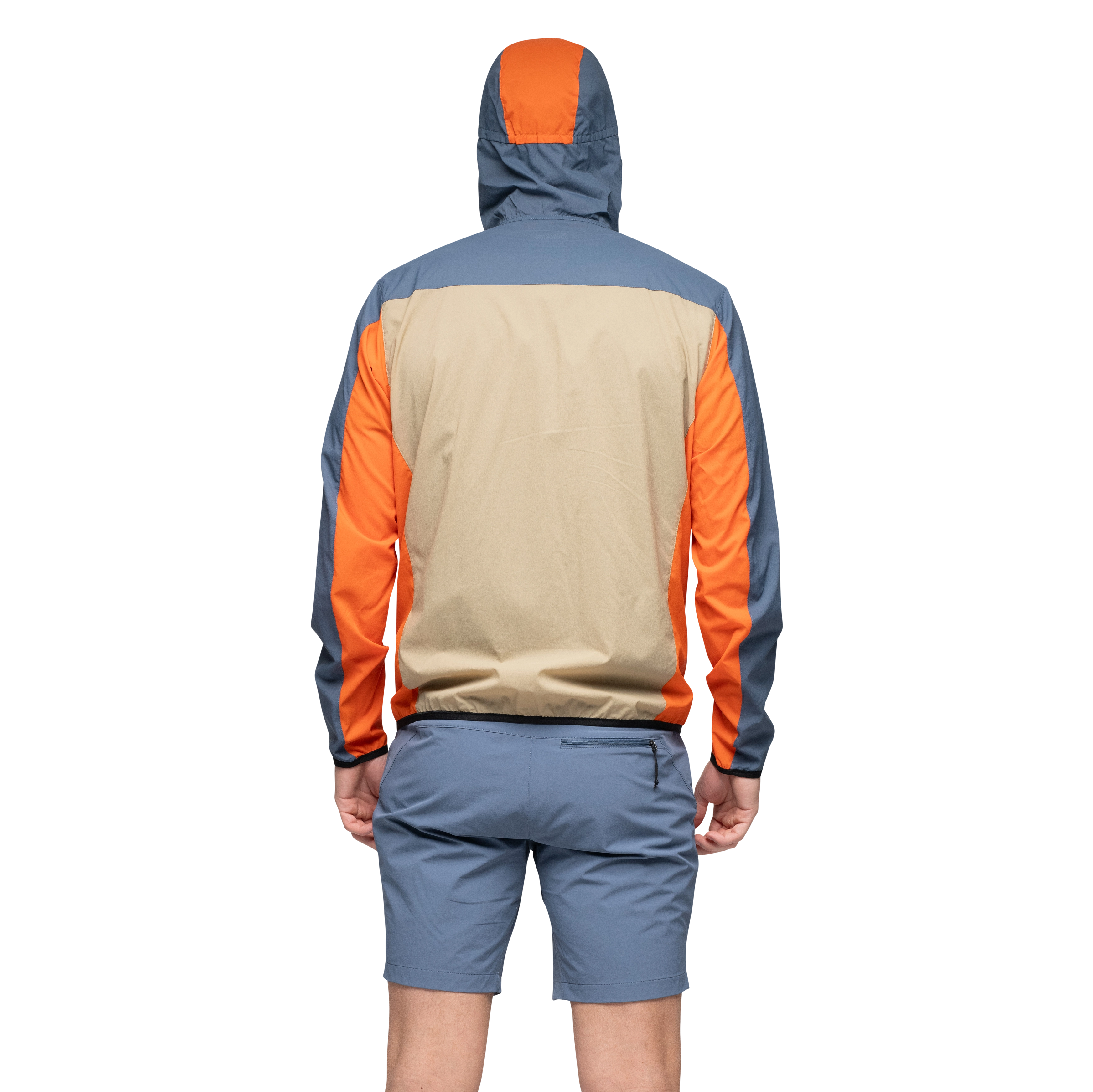 Vaagaa Windbreaker Jacket Men Granite Blue / Warm Sand