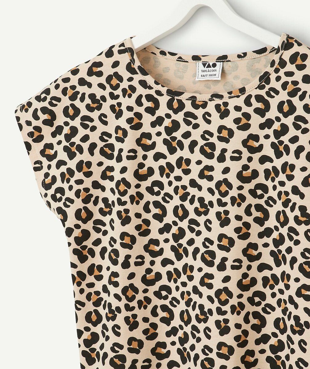 TAPE A L'OEIL<br>Camiseta de manga curta com estampa de leopardo
