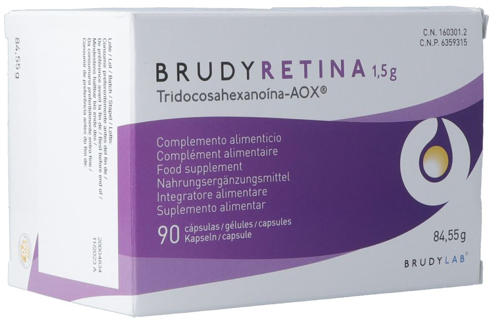 BRUDYRETINA Kaps 1.5 g Blist 90 Stk<br>90 Stück, Blister, Kapsel