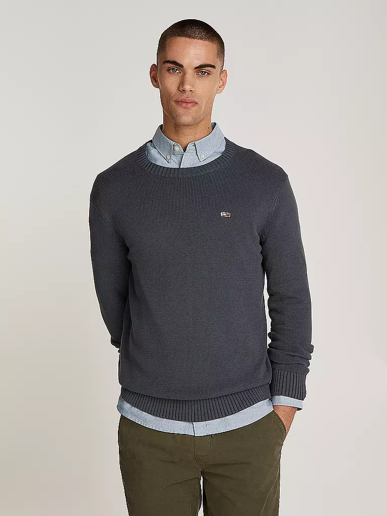 TOMMY JEANS Pullover grau