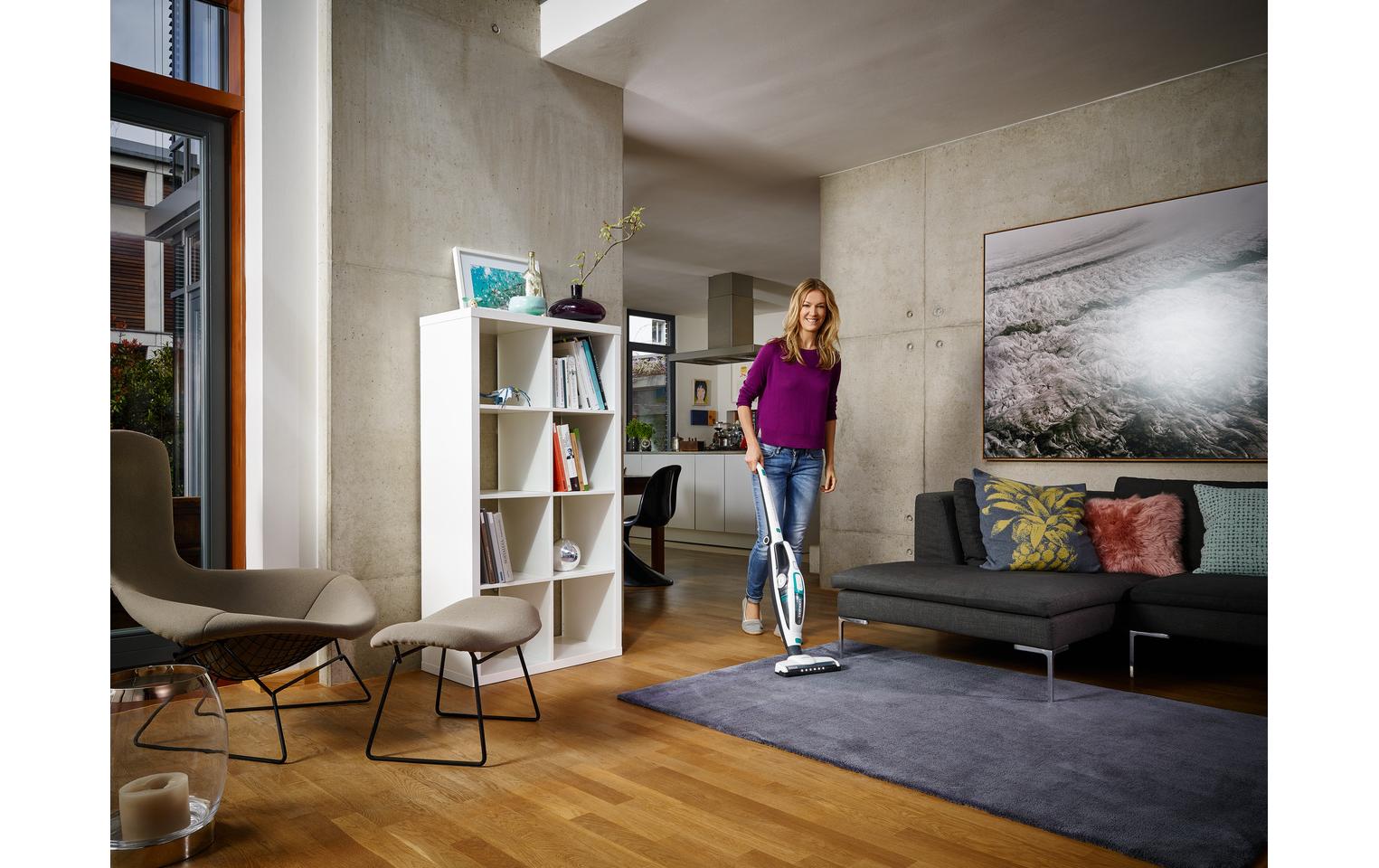 Akku-Hand- und Stielsauger Regulus PowerVac 2in1 Weiss<br>Kabelloser Staubsauger