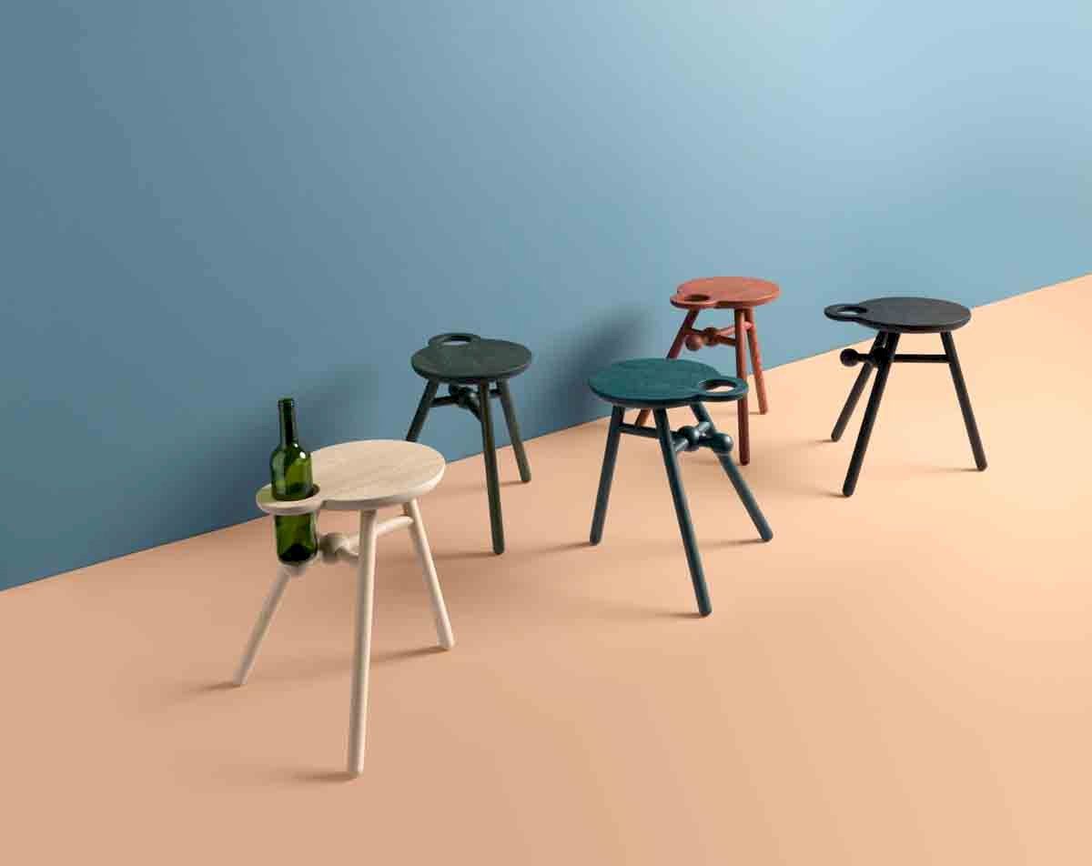 Pode Bottle Stool Bijzettafel brick