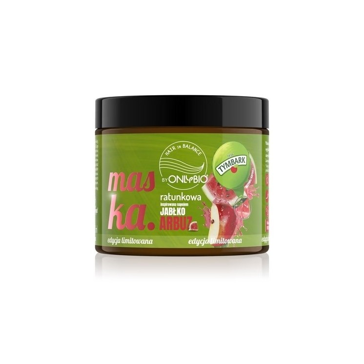 OnlyBio Hair in Balance x Tymbark Apfel-Wassermelonen-Haarrettungsmaske 200 ml