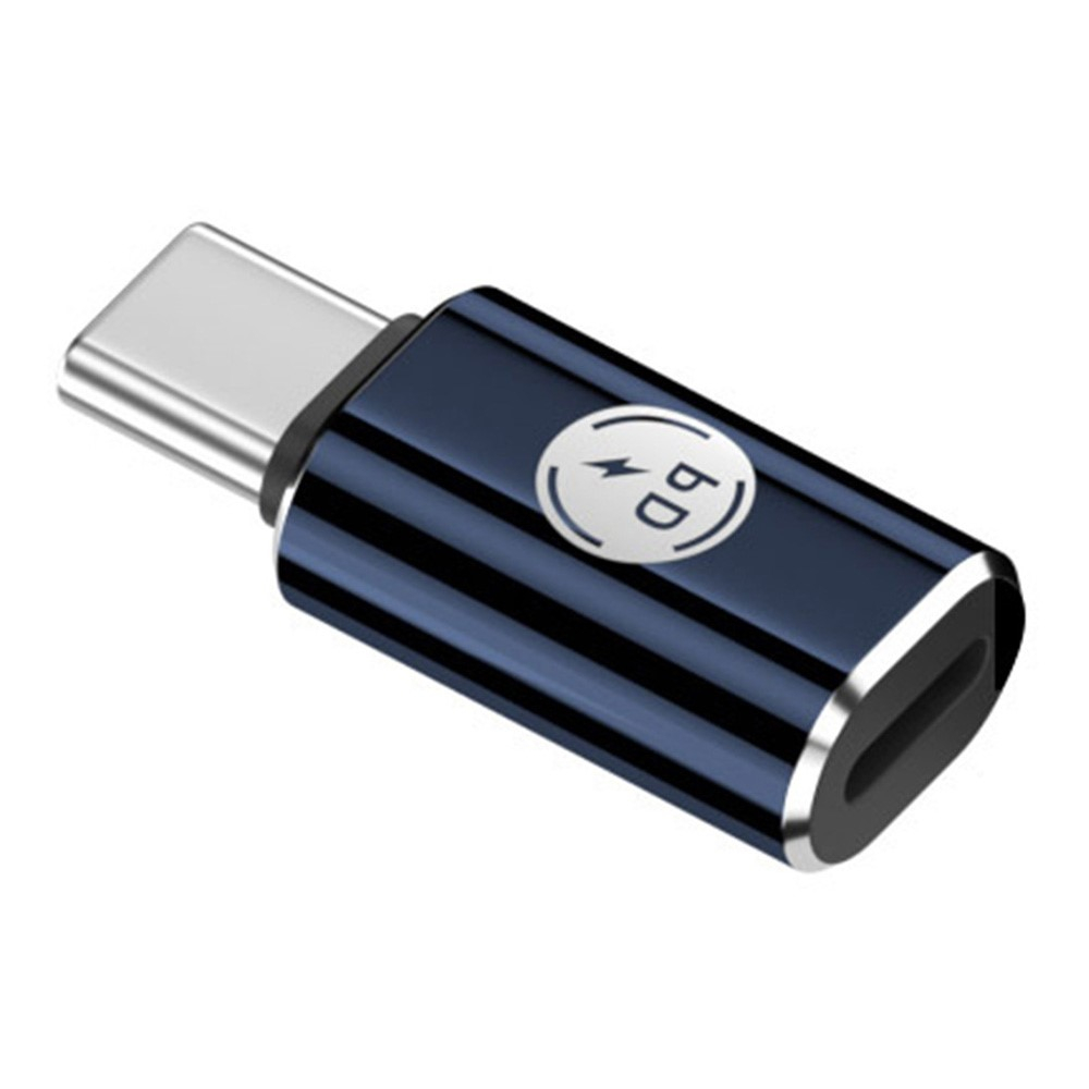 Lightning auf USB C Ladeadapter Konverter für Handy / MacBook Pro / Laptop PD (27W) - Schwarz