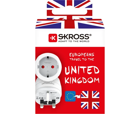 SKROSS Country Travel Adapter - Europe to UK