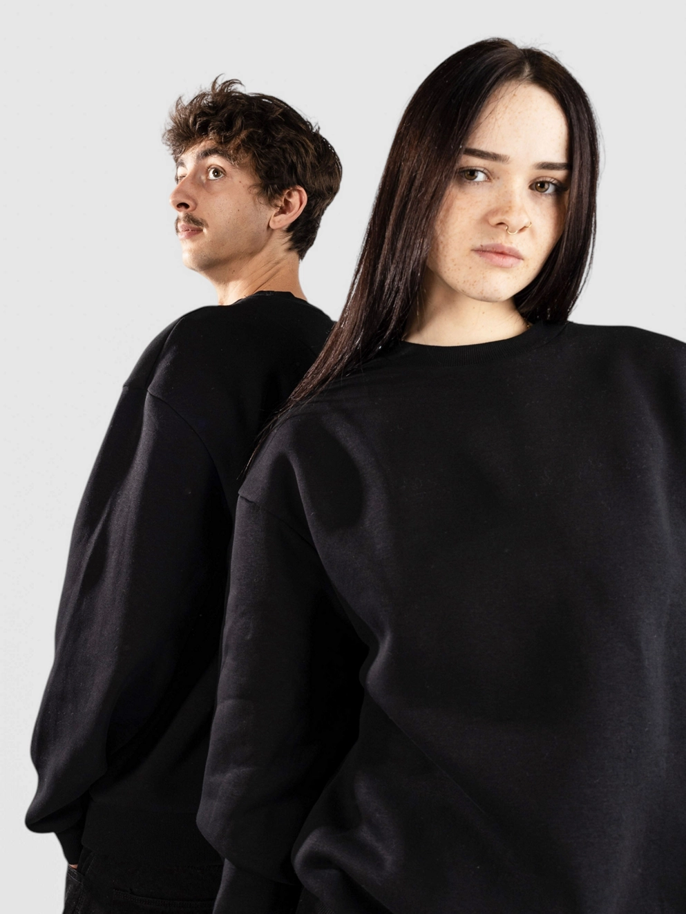 Urban Classics Fluffy Crewneck Sweater black