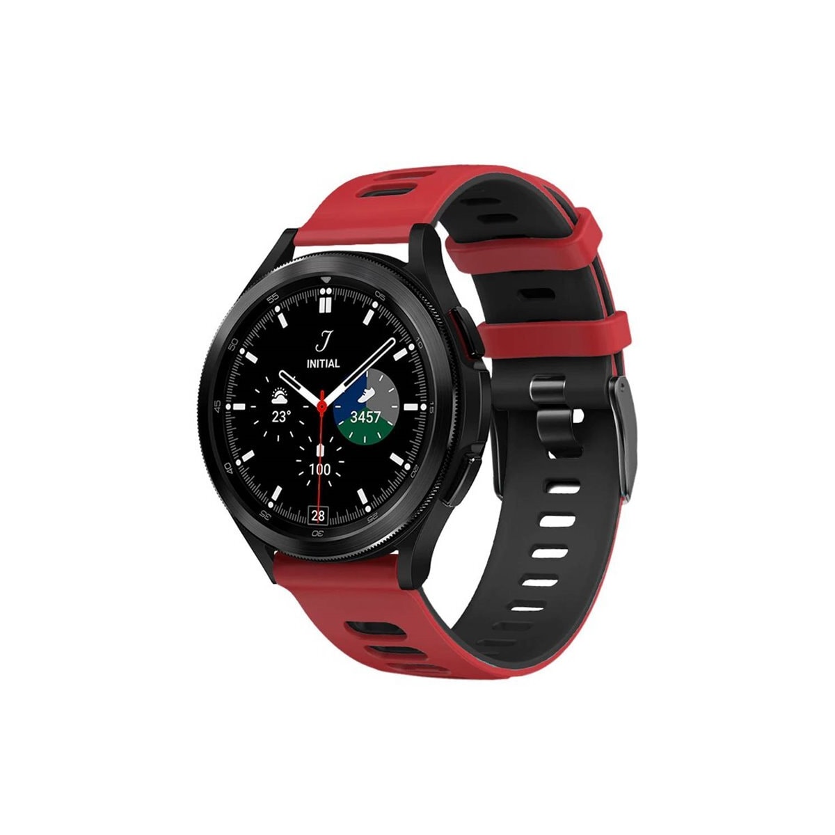 Twin Sport Armband Samsung Galaxy Watch 5 Pro (45mm) - Rød/svart