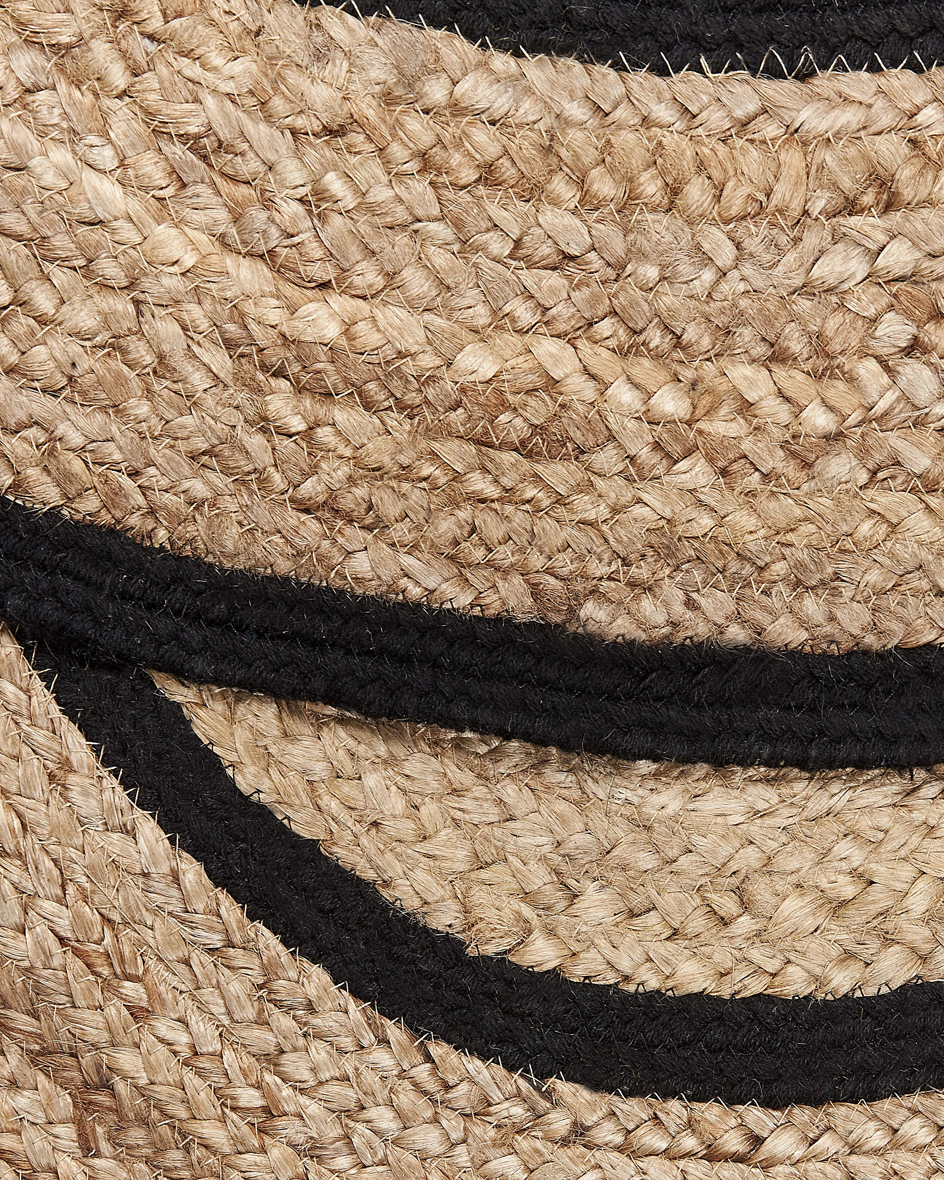 Vloerkleed BUKSE Beige ø 140 cm Jute