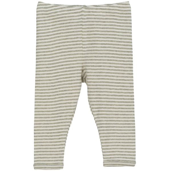 Baby Stripe Leggings Sage/Ecru - Serendipity