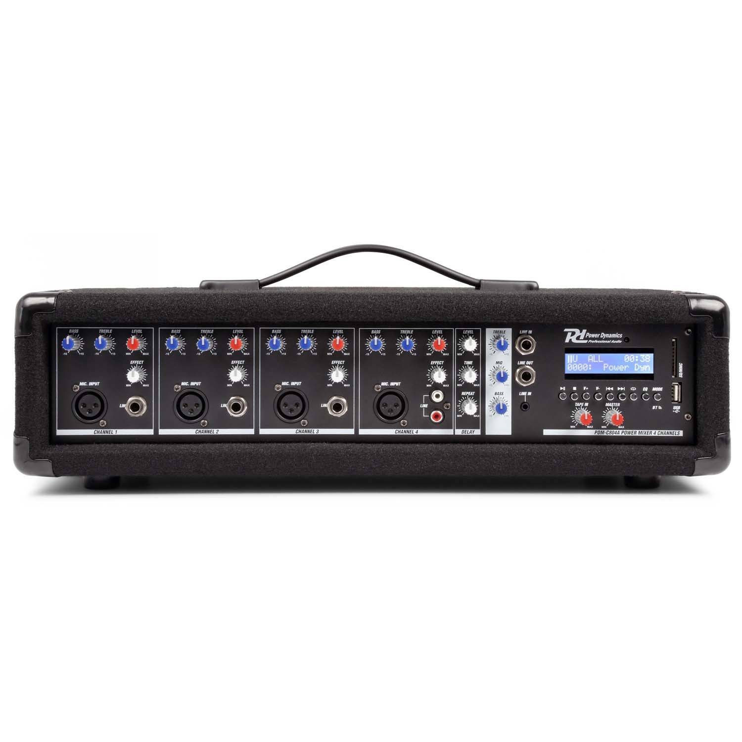 Power Dynamics PDM-C405A 4-kanaals mixer met versterker