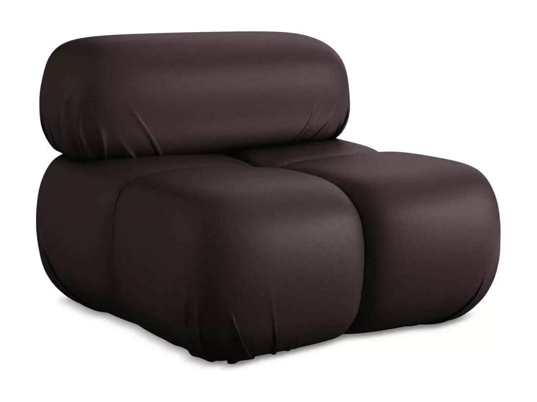 Fauteuil en Cuir artificiel - prune - LOKUA