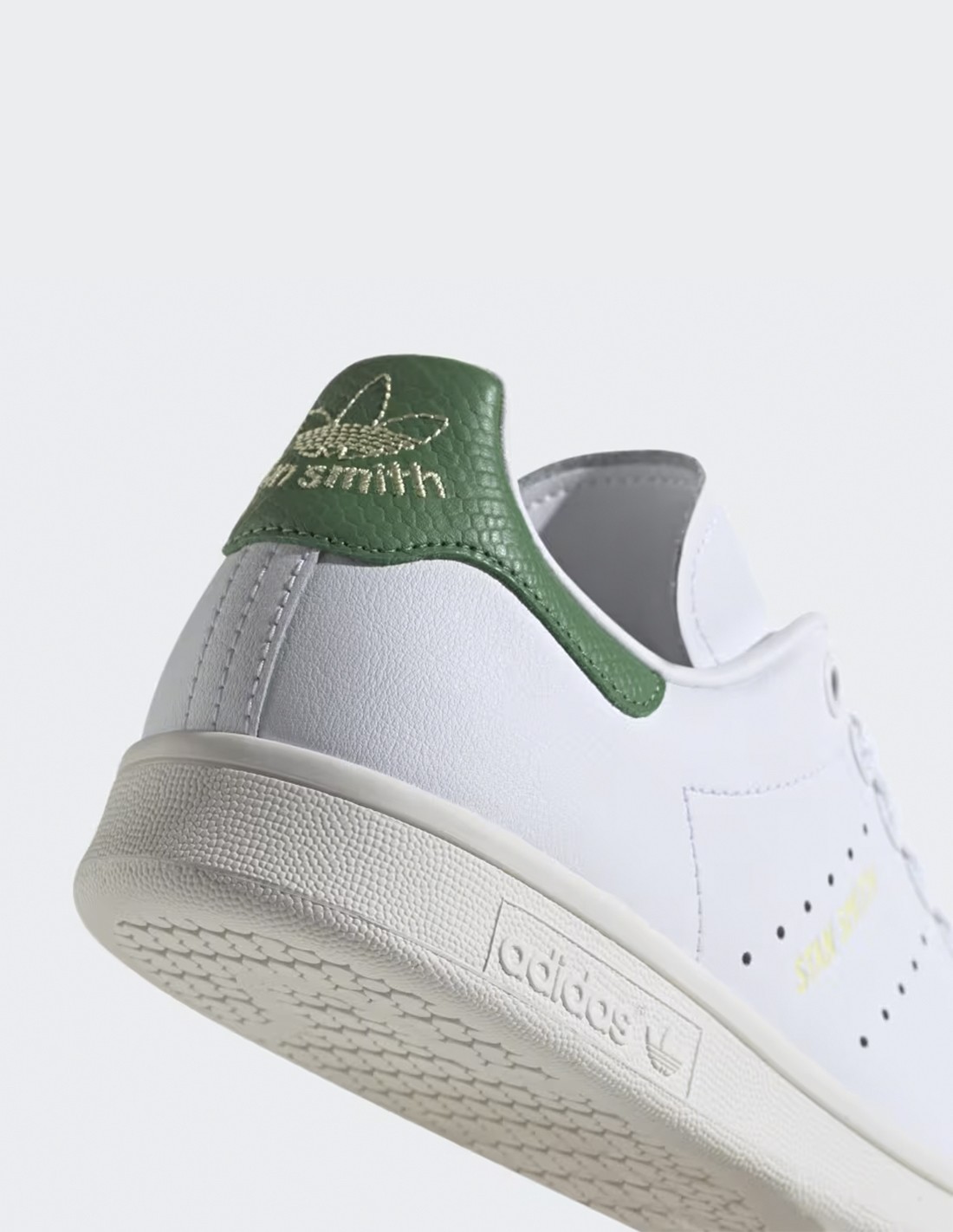 adidas Sneakers Femme Stan Smith Blanc/Vert Cuir