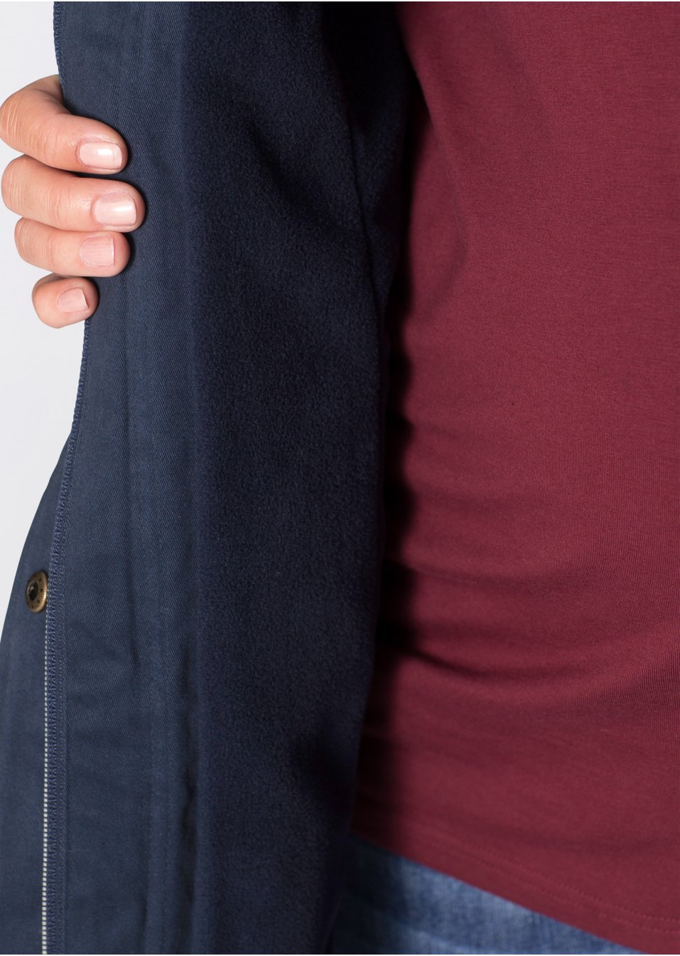 Parka de grossesse avec doublure polaire douillette
