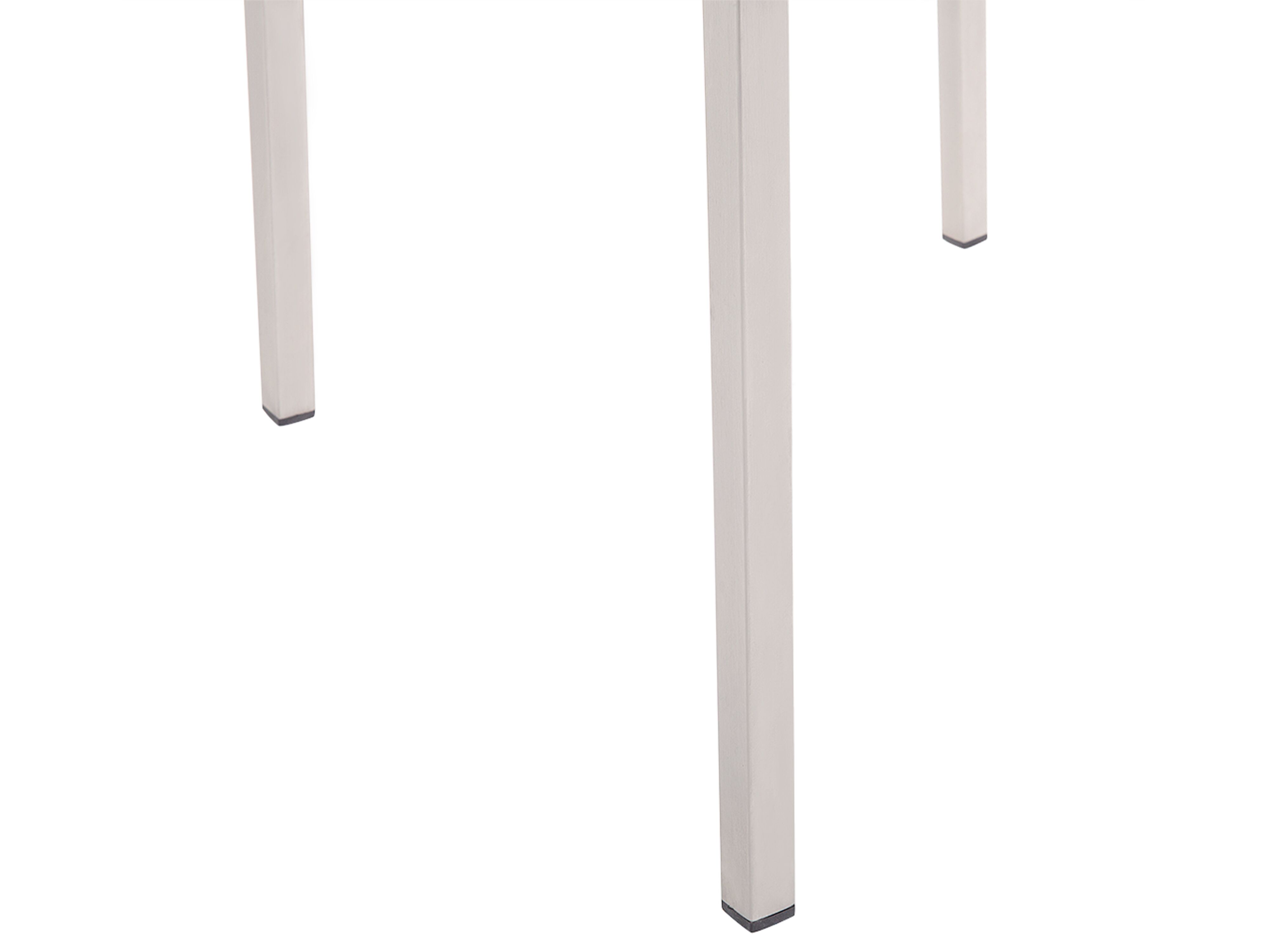 Tuinset 4-zits COSOLETO/GROSSETO Veiligheidsglas Granieteffect Zwart