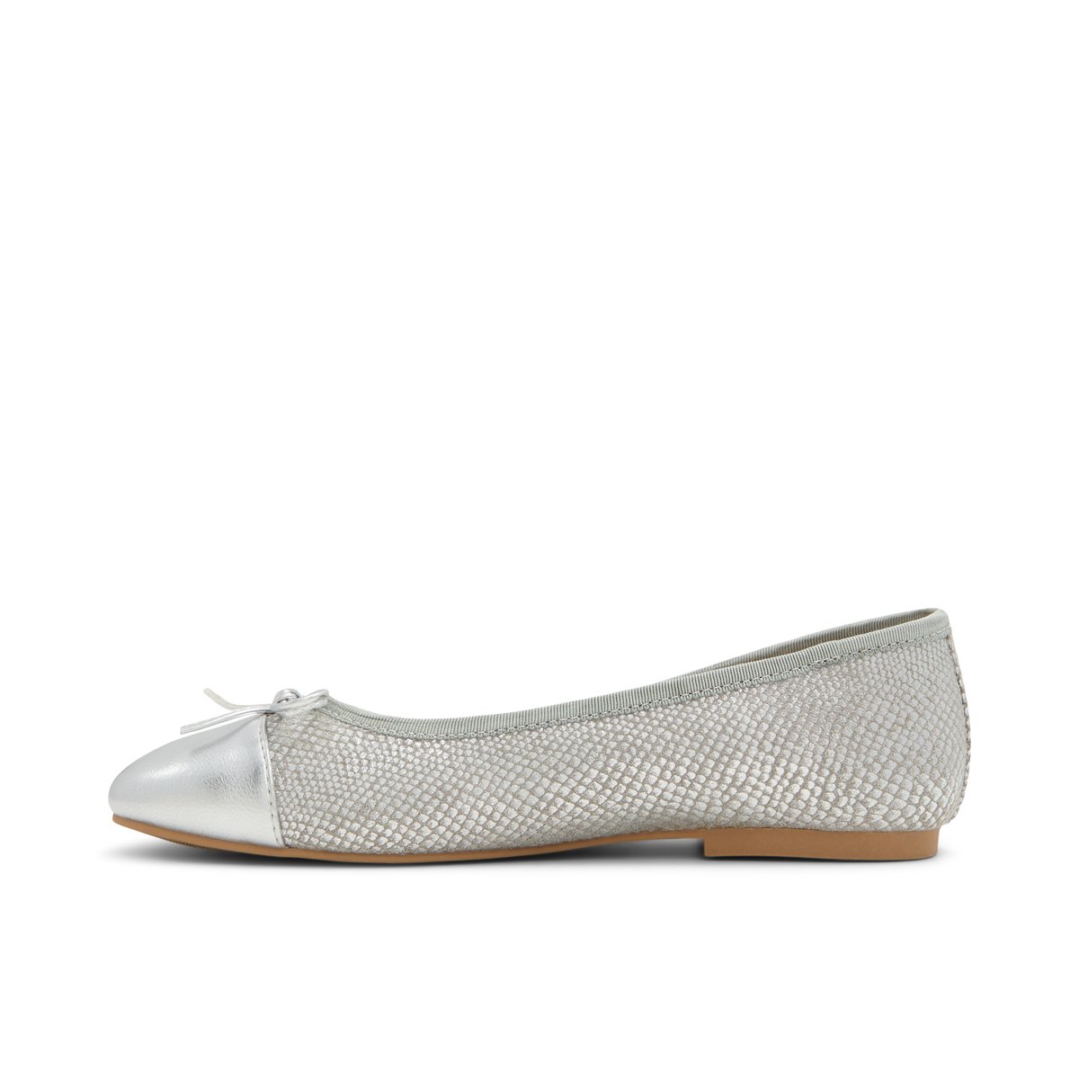 K STUDIO-Nilassi-Ballerine - Talon plat - Argent Clair