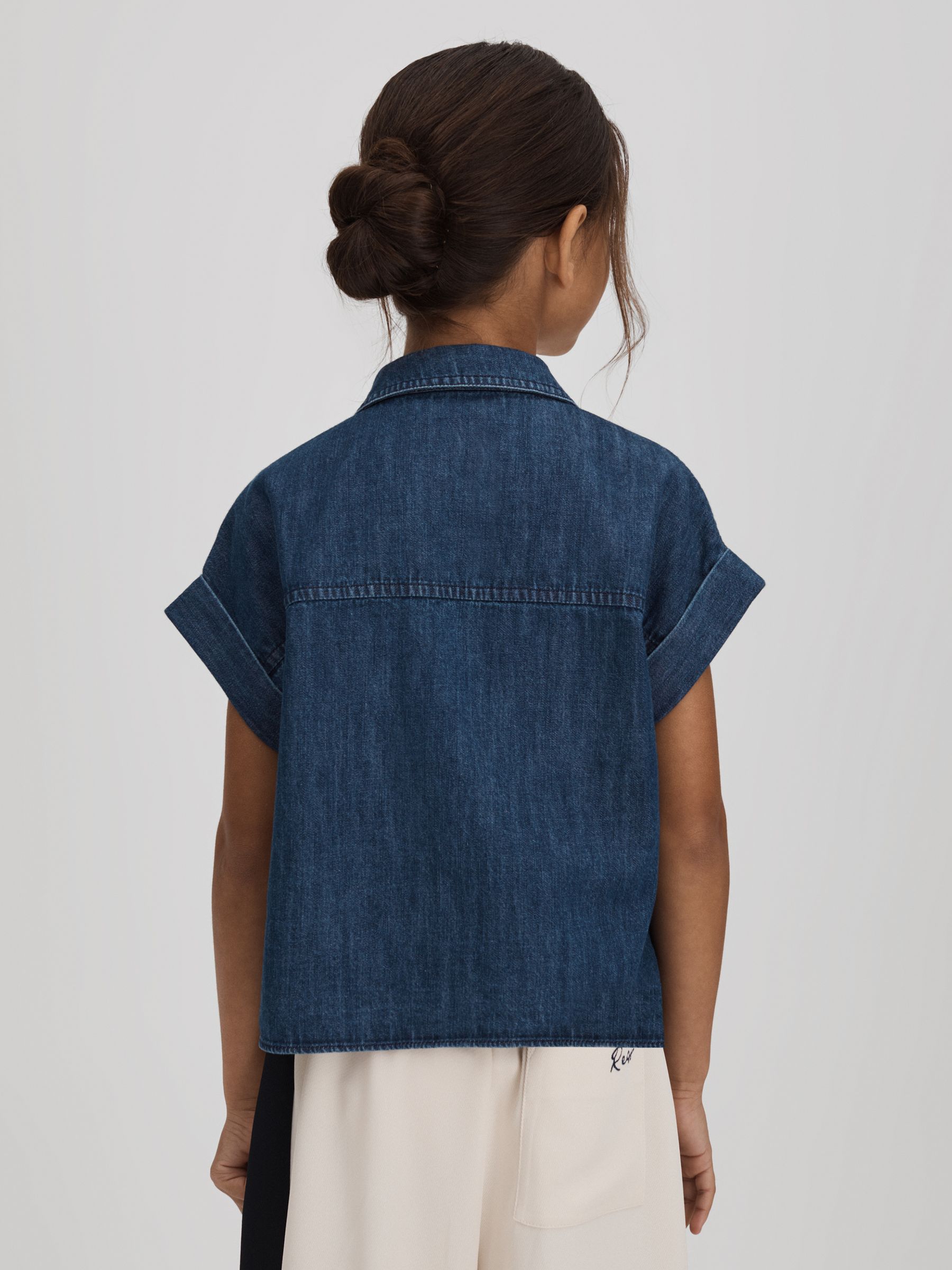 Reiss Sandie overhemd van denim met versiering