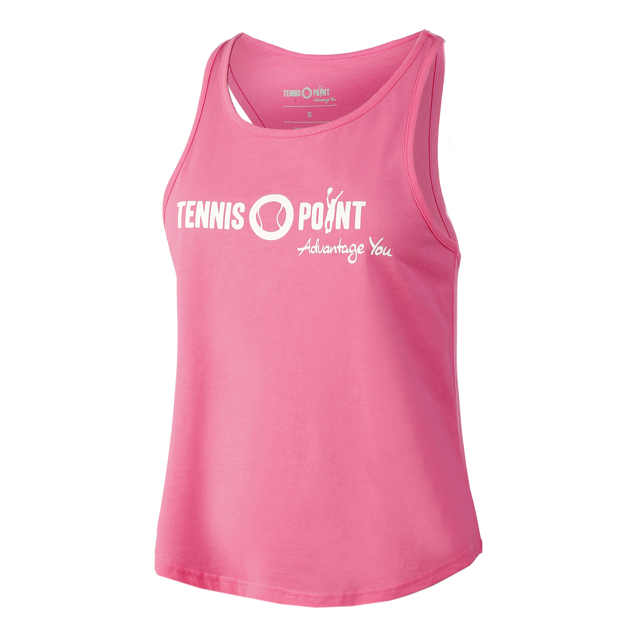 Tennis-Point Logo Débardeur Tank Top Femmes - Pink , Blanc