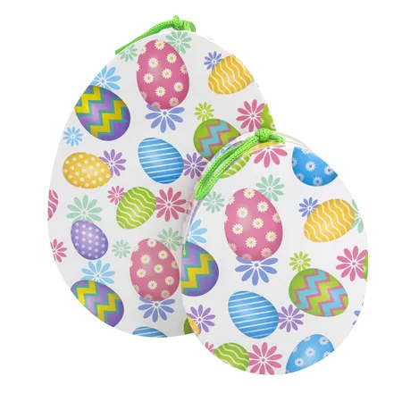 Idena Geschenkbox Osterei oval 22x16x8,5cm FSC-Mix, 2er-Set
