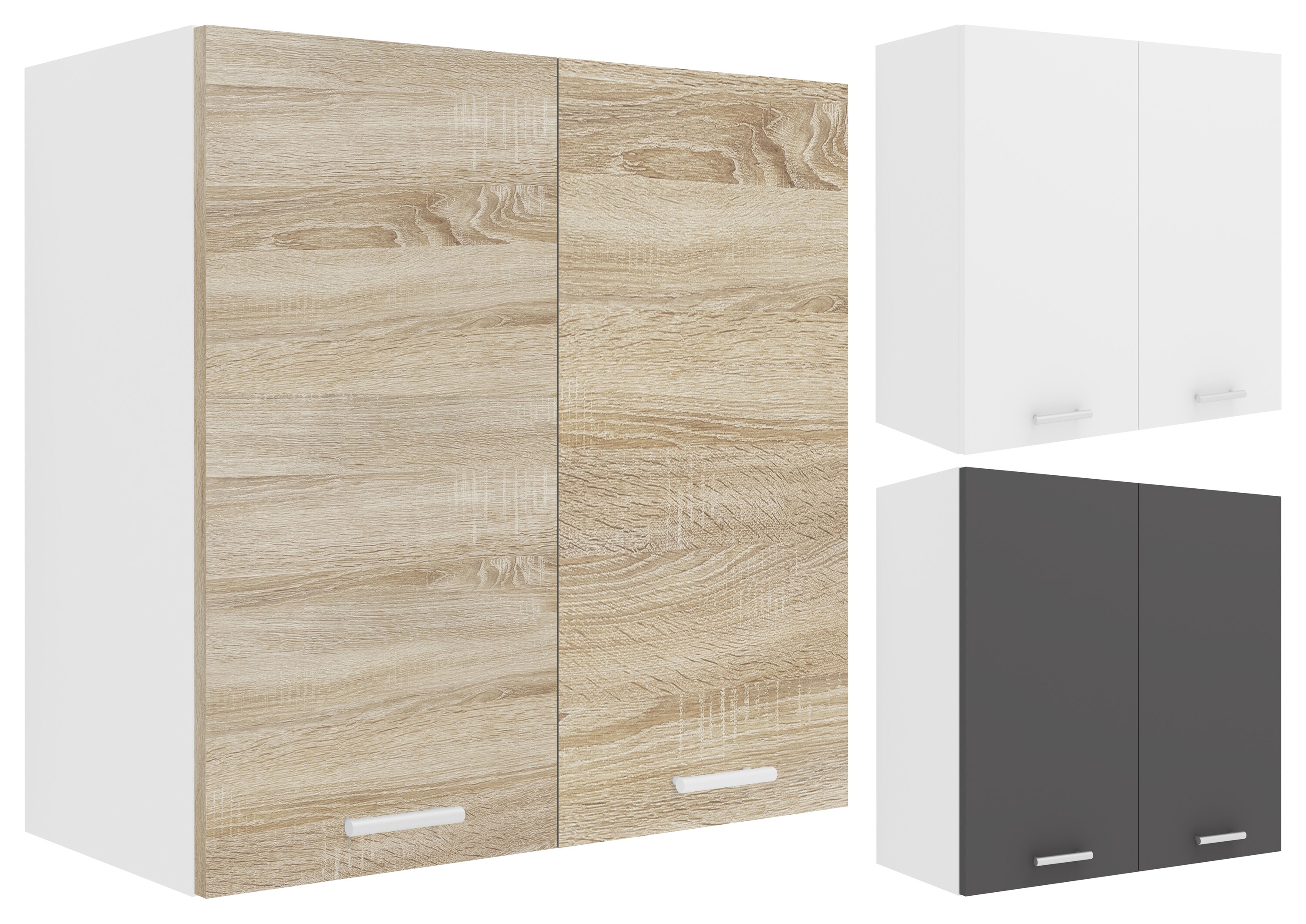 VCM Küchenschrank Breite 60 cm Holztür Hängeschrank Küche Küchenmöbel Esilo