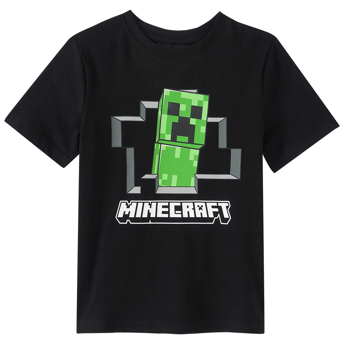 Topolino Minecraft T-Shirt mit Print schwarz