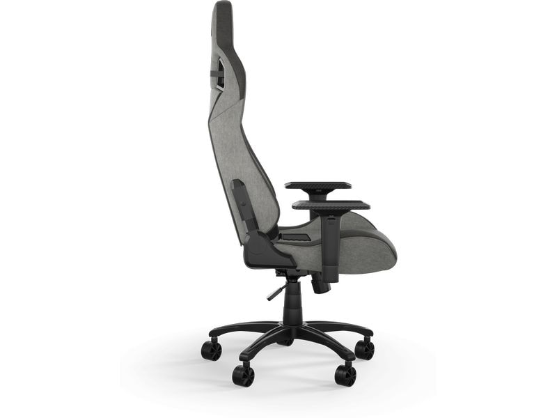 Corsair Gaming-Stuhl T3 Rush (2023) Grau Ergonomischer Racing-Gaming-Stuhl mit einer Belastbarkeit von bis zu 120 kg