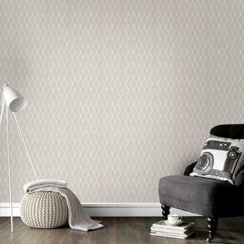 Vliesbehang Wieber linnen zand 103978