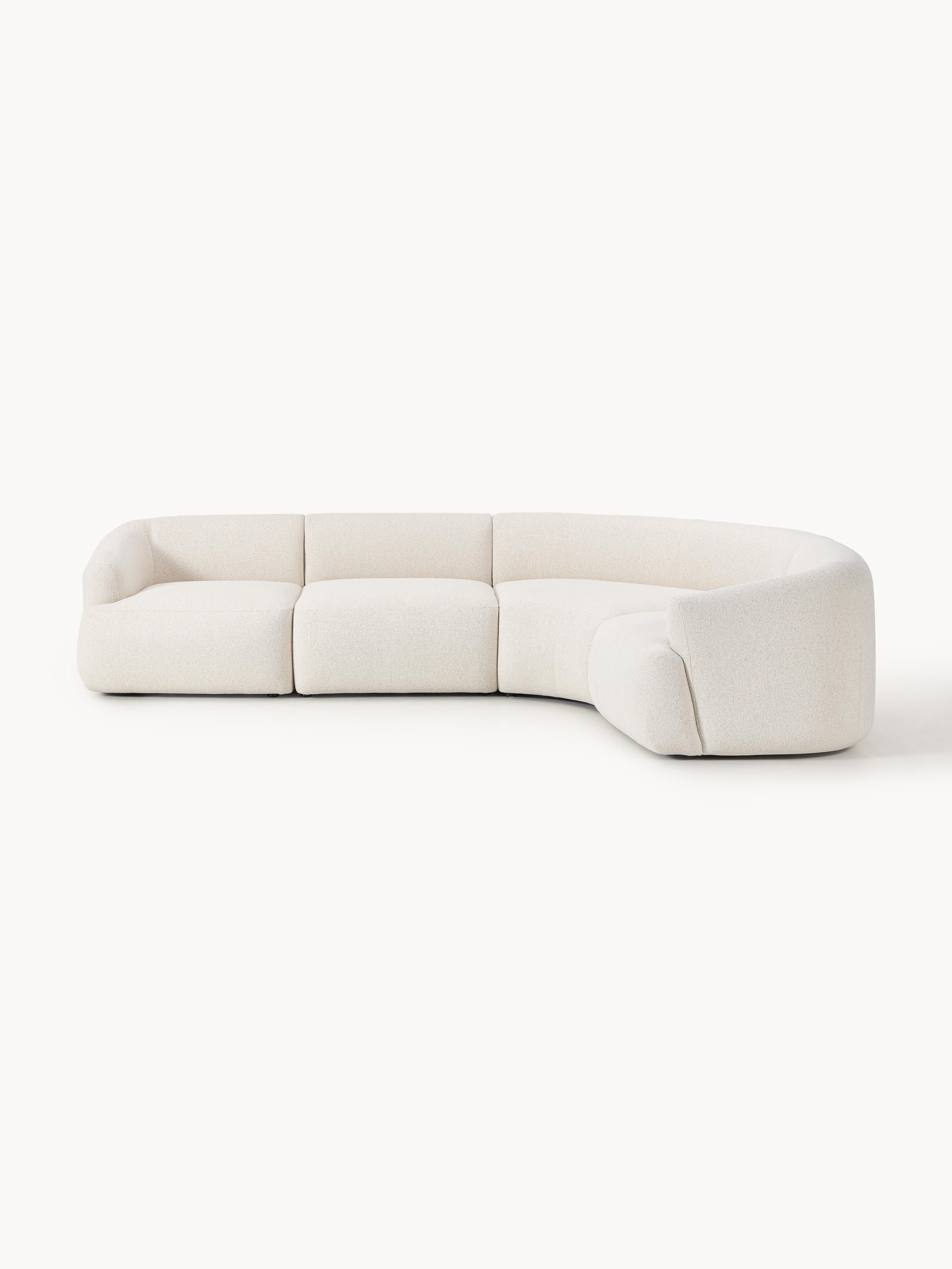 Modulaire bouclé hoekbank Sofia (4-zits)