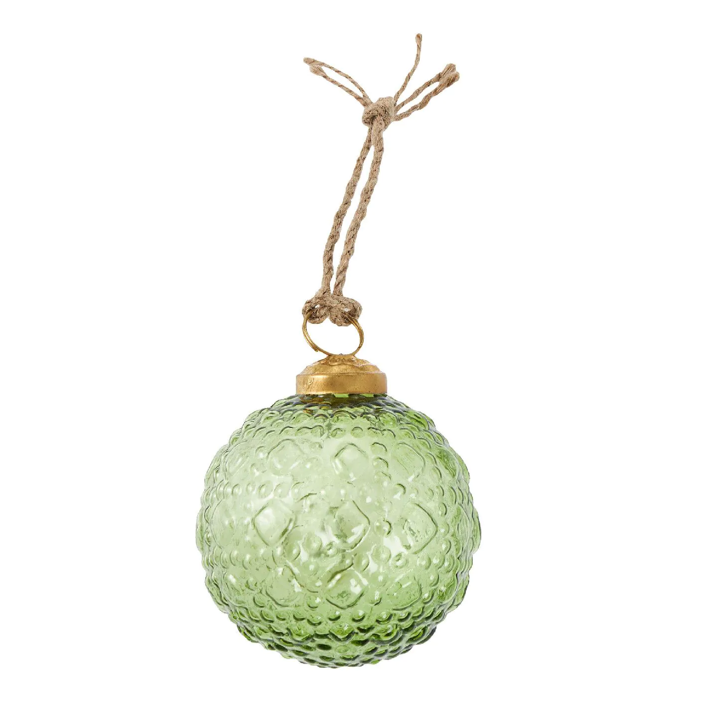 Anhänger Ornament, Kugel/grün, 7 cm