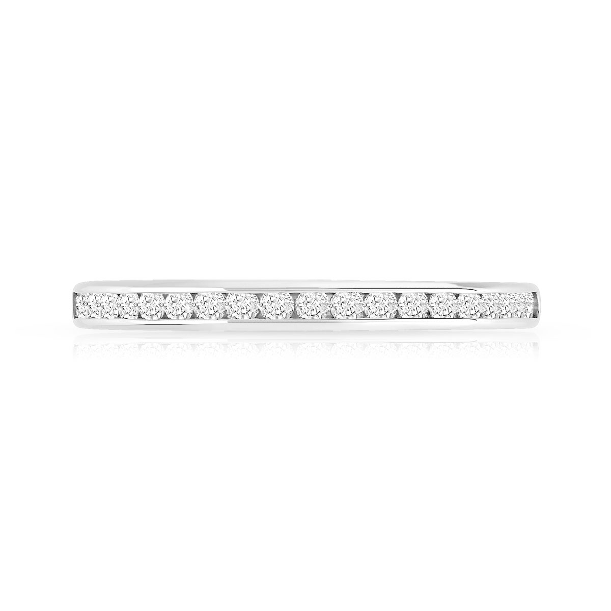 Alliance demi-tour or 750 blanc diamant H/P1