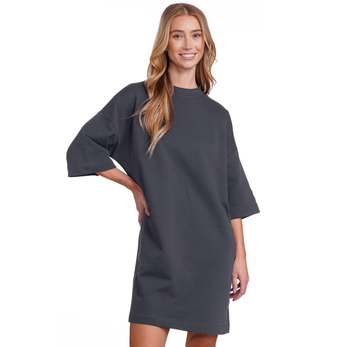 Jonas Nielsen Damen Sweatkleid mit Kurzarm nachtblau