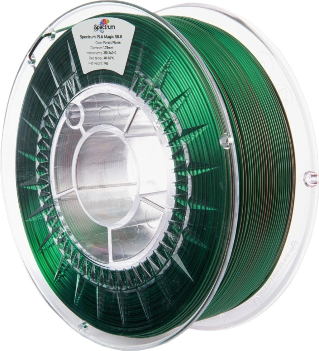 Spectrum  PLA Magic Silk Forest Flame, 1,75 mm / 1000 g    Seidiges PLA Finish in Forest Flame