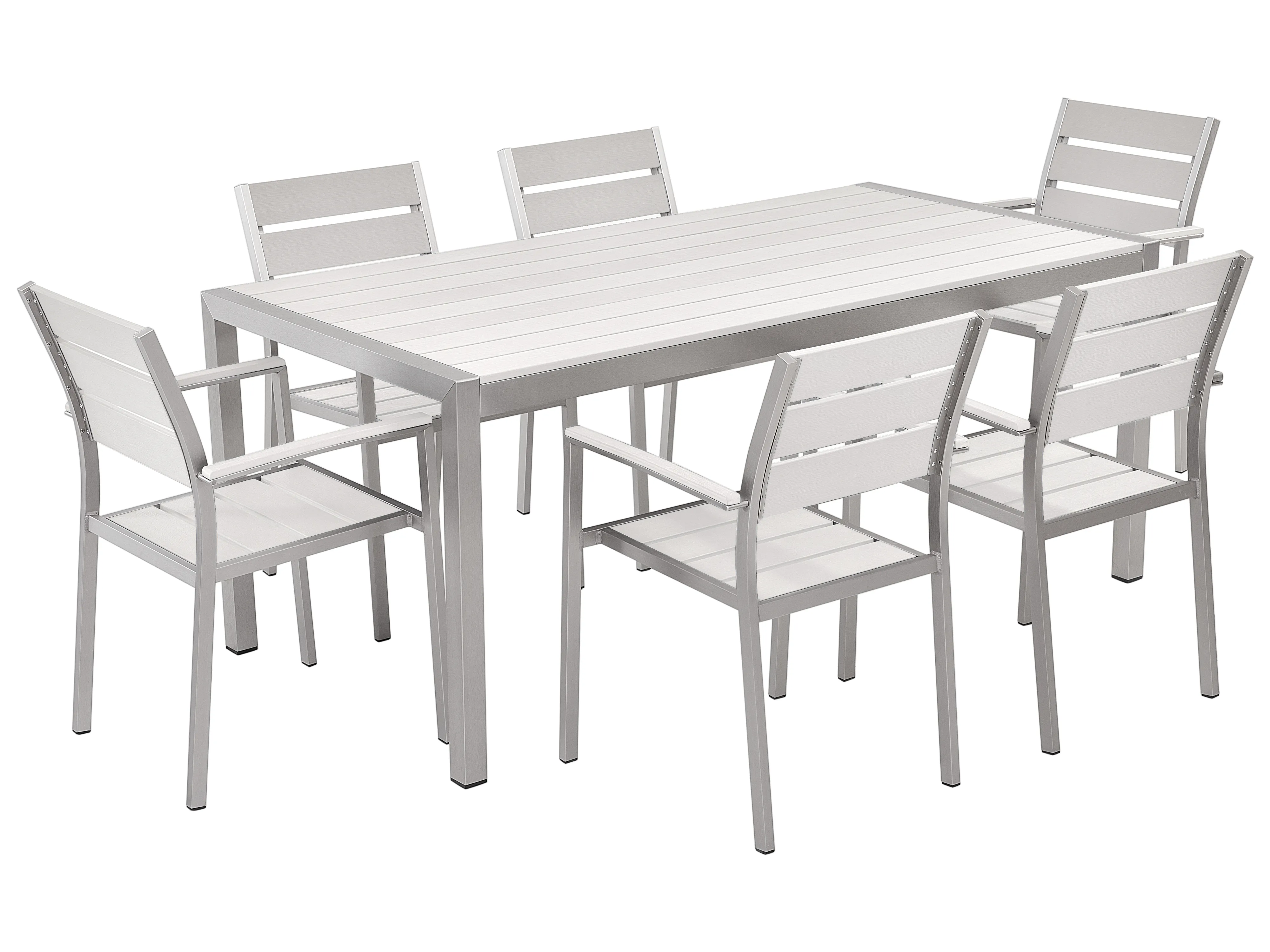 Tuinset 6-zits VERNIO Wit